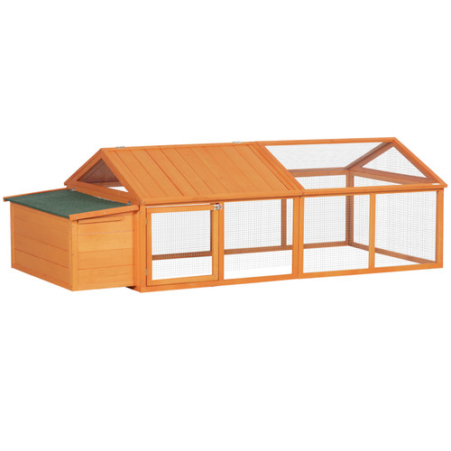 Chicken coop orange - chicken, fir