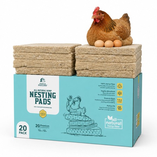 Premium poultry hemp nesting - poultry,